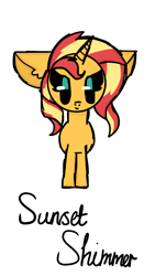 Size: 1500x2668 | Tagged: safe, anonymous artist, derpibooru exclusive, imported from derpibooru, sunset shimmer, pony, unicorn, digital art, simple background, transparent background