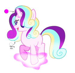 Size: 2087x2027 | Tagged: safe, artist:rainbows-skies, artist:thesmall-artist, imported from derpibooru, oc, oc only, oc:crystal harmony, pony, levitation, magic, magical lesbian spawn, offspring, parent:princess cadance, parent:starlight glimmer, parents:glimmerdance, self-levitation, simple background, solo, telekinesis, transparent background