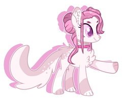 Size: 2504x1956 | Tagged: safe, artist:jxst-alexa, artist:lazuli, artist:mint-light, imported from derpibooru, oc, oc only, dog pony, original species, pony, base used, chest fluff, female, simple background, solo, transparent background