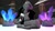 Size: 4000x2250 | Tagged: safe, artist:ghost reviews, imported from derpibooru, king sombra, pony, unicorn, 3d, blue, crystal, divided, glow, glowing, glowing gems, half, king, looking at self, looking at something, lying down, male, modular, not salmon, purple, sitting, sitting on head, sitting on self, snow, solo, source filmmaker, that pony sure does love crystals, time out, toy anatomy, toy logic, toy physics, tree, wat, winter