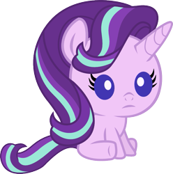 Size: 793x800 | Tagged: safe, artist:seahawk270, imported from derpibooru, part of a set, starlight glimmer, pony, unicorn, baby, baby pony, babylight glimmer, cute, female, glimmerbetes, mare, simple background, sitting, solo, transparent background, underhoof