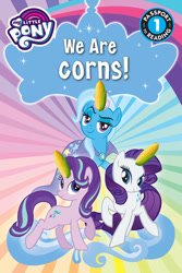 Size: 500x750 | Tagged: safe, edit, imported from derpibooru, rarity, starlight glimmer, trixie, pony, unicorn, corn, corn horn, corny, food, pun, shitposting, wat, we are unicorns