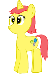 Size: 844x1300 | Tagged: safe, artist:nightshadowmlp, imported from derpibooru, oc, oc only, oc:game point, pony, unicorn, female, show accurate, simple background, smiling, solo, white background