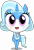 Size: 3000x4351 | Tagged: safe, artist:keronianniroro, imported from derpibooru, trixie, anthro, hybrid, unicorn, crossover, cute, diatrixes, female, hat, keponian, keronian, keroro gunsou, open mouth, sergeant frog, simple background, smiling, solo, species swap