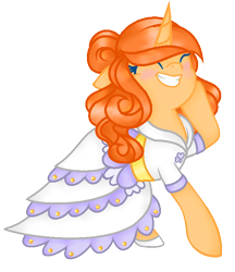 Size: 588x680 | Tagged: safe, artist:angelamusic13, imported from derpibooru, oc, oc only, pony, unicorn, clothes, dress, female, mare, simple background, solo, transparent background