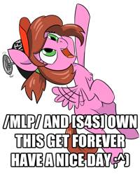 Size: 532x666 | Tagged: artist needed, safe, imported from derpibooru, oc, oc only, oc:keksandra, pegasus, pony, /mlp/, /s4s/, 4chan, :^), chest fluff, cute, fail, female, filly, flapping, flying, get, hat, index get, kek, looking up, meta, ocbetes, open mouth, palindrome get, pointing, propeller hat, s4s tan, simple background, smiling, solo, text, top kek, top lel, transparent background, you tried