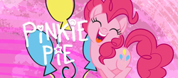 Size: 1920x842 | Tagged: safe, imported from derpibooru, pinkie pie, pony, official, pinkie pie month, wallpaper