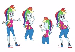Size: 2993x2073 | Tagged: safe, artist:hunterxcolleen, imported from derpibooru, rainbow dash, equestria girls, equestria girls series, spoiler:eqg series (season 2), dancing, sketch, sketch dump