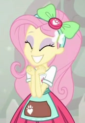 Size: 327x472 | Tagged: safe, imported from derpibooru, fluttershy, equestria girls, cute, eyes closed, grin, shyabetes, smiling