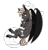 Size: 1200x1258 | Tagged: safe, artist:inuhoshi-to-darkpen, imported from derpibooru, oc, oc only, oc:night ballad, bat pony, pony, bat pony oc, fangs, female, mare, simple background, slit eyes, slit pupils, smiling, solo, transparent background