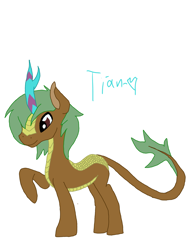 Size: 3072x4096 | Tagged: safe, artist:tian, imported from derpibooru, oc, oc only, oc:raptor, kirin, male, simple background, solo, white background