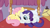 Size: 444x250 | Tagged: artist needed, safe, imported from derpibooru, fluttershy, rarity, pegasus, pony, unicorn, bed, behaving like a cat, cute, eyes closed, female, flarity, in love, lesbian, love, otp, pair, room, shipping, sleeping, sleeping together, snuggling