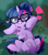 Size: 2452x2800 | Tagged: safe, artist:nekosnicker, imported from derpibooru, sci-twi, twilight sparkle, pony, unicorn, equestria girls, equestria girls series, spring breakdown, spoiler:eqg series (season 2), blurred background, blurry background, chest fluff, cute, equestria girls ponified, faic, female, glasses, grass, hoof on cheek, mare, solo, squishy cheeks, tree, twiabetes, unicorn sci-twi