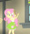 Size: 548x603 | Tagged: safe, imported from derpibooru, screencap, fluttershy, equestria girls, rainbow rocks, animated, female, gif, gritted teeth, looking at something, musical instrument, solo, tambourine, teeth, teeth grinding, window
