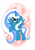 Size: 2894x4093 | Tagged: safe, artist:riofluttershy, imported from derpibooru, oc, oc:fleurbelle, alicorn, pony, adorabelle, adorable face, alicorn oc, bow, cute, female, flower, hair bow, happy, heart, long hair, long mane, long tail, looking up, mare, pink background, ribbon, simple background, yellow eyes