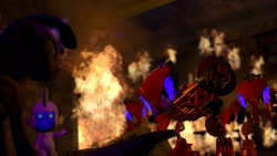 Size: 1920x1080 | Tagged: safe, artist:andrewnuva199, imported from derpibooru, spike, twilight sparkle, alicorn, 3d, bionicle, bohrok, crossover, gmod, krana, lego, mind control, tahnok, this will end in brainwashing, this will end in cleaning it all, twilight sparkle (alicorn)