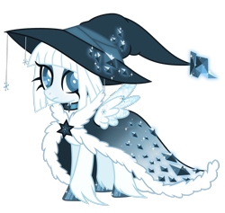 Size: 1600x1514 | Tagged: safe, artist:magicdarkart, imported from derpibooru, oc, oc only, pegasus, pony, cloak, clothes, female, hat, mare, simple background, solo, transparent background, witch hat