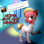 Size: 800x800 | Tagged: safe, artist:gashiboka, imported from derpibooru, oc, oc only, oc:pun, earth pony, pony, ask pun, ask, borg, female, mare, pun, seven of nine, solo, star trek, star trek: voyager