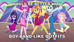Size: 1920x1080 | Tagged: safe, edit, edited screencap, editor:sonic ranger, imported from derpibooru, screencap, applejack, fluttershy, pinkie pie, rainbow dash, rarity, sci-twi, sunset shimmer, twilight sparkle, equestria girls, equestria girls series, i'm on a yacht, spoiler:eqg series (season 2), geode of empathy, humane five, humane seven, humane six, magical geodes, open-toed shoes, sandals, swag, yacht