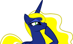 Size: 1147x696 | Tagged: safe, artist:lullabytrace, imported from derpibooru, oc, oc only, oc:time vortex (kaifloof), oc:time vortex (th3bluerose), alicorn, pony, alicorn oc, recolor, smug