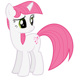 Size: 954x968 | Tagged: safe, artist:akanisen, imported from derpibooru, lovestruck, pony, unicorn, cutie mark, female, mare, raised eyebrow, show accurate, simple background, solo, transparent background