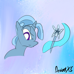 Size: 2048x2048 | Tagged: safe, artist:deviantxs, derpibooru exclusive, imported from derpibooru, trixie, pony, cutie mark, female, looking at you, procreate app, solo