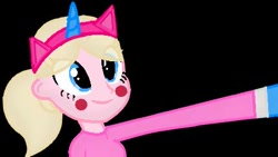 Size: 430x243 | Tagged: safe, artist:ppgandkpfgirl2003, imported from derpibooru, equestria girls, black background, equestria girls-ified, female, lego, simple background, solo, the lego movie, unikitty