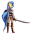 Size: 1674x1839 | Tagged: safe, artist:ikarooz, imported from derpibooru, oc, oc only, oc:shadow chisel, anthro, female, knight, mare, simple background, solo, sword, weapon