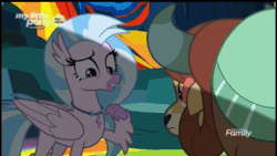 Size: 1280x720 | Tagged: safe, imported from derpibooru, screencap, ocellus, silverstream, yona, changeling, hippogriff, pony, yak, uprooted, animated, changeling mega evolution, chat, cytube, emergency alert system, meme origin, sound, webm, wet mane