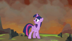Size: 1280x720 | Tagged: safe, edit, edited screencap, imported from derpibooru, screencap, sound edit, lord tirek, twilight sparkle, alicorn, pony, twilight's kingdom, animated, blast, duo, female, fight, magic, magic blast, solo, sound, twilight sparkle (alicorn), webm