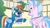Size: 1261x710 | Tagged: safe, imported from derpibooru, screencap, rainbow dash, silverstream, classical hippogriff, hippogriff, pegasus, pony, uprooted, butt, clothes, duo, female, goggles, mare, plot, raised hoof, streambutt, uniform, wonderbolts uniform