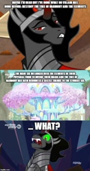 Size: 500x951 | Tagged: safe, edit, edited screencap, imported from derpibooru, screencap, king sombra, pony, unicorn, the beginning of the end, uprooted, all for nothing, armor, black mane, cape, clothes, comic, cropped, crown, crystal, discovery family logo, fabulous, fangs, funny face, green eyes, harmy castle, jewelry, majestic, male, meme, open mouth, red eyes, red horn, regalia, screencap comic, shocked, smug, solo, stallion, stupid sexy sombra, teeth, treehouse of harmony