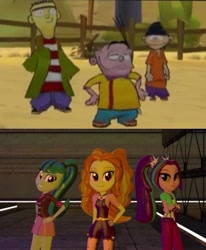 Size: 575x697 | Tagged: safe, imported from derpibooru, adagio dazzle, aria blaze, sonata dusk, equestria girls, 3d, crossover, dazzle-eds, double d, ed, ed (ed edd n eddy), ed edd n eddy, ed edd n eddy the mis-edventures, edd, eddy, eddy (ed edd n eddy), gmod, the dazzlings, the eds