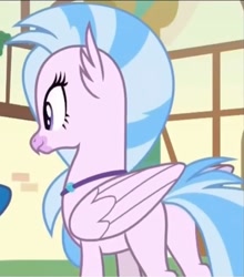 Size: 624x709 | Tagged: safe, imported from derpibooru, screencap, silverstream, classical hippogriff, hippogriff, uprooted, butt, cropped, female, plot, solo, streambutt