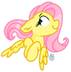 Size: 912x918 | Tagged: safe, artist:rainbow eevee, imported from derpibooru, fluttershy, pegasus, pony, cute, female, floppy ears, shyabetes, simple background, smiling, solo, transparent background, wings