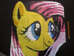 Size: 5152x3864 | Tagged: safe, imported from derpibooru, fluttershy, pony, 8-bit, pixel art, pixelated