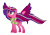 Size: 2161x1513 | Tagged: safe, artist:darbypop1, imported from derpibooru, oc, oc only, oc:alyssa rice, alicorn, pony, base used, clothes, colored wings, female, mare, multicolored wings, rainbow power, rainbow wings, scarf, simple background, solo, spread wings, transparent background, wings