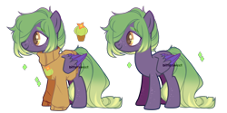 Size: 3200x1600 | Tagged: safe, artist:biitt, imported from derpibooru, oc, oc only, oc:cactus, pegasus, pony, clothes, female, mare, simple background, solo, sweater, transparent background, two toned wings