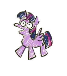 Size: 393x447 | Tagged: safe, edit, imported from derpibooru, twilight sparkle, alicorn, pony, female, fridge art (literally), simple background, solo, twilight sparkle (alicorn), white background