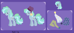 Size: 1280x575 | Tagged: safe, artist:chaserofthelight99, imported from derpibooru, oc, oc only, oc:night cap, earth pony, pony, male, offspring, parent:trixie, parent:zephyr breeze, parents:trixbreeze, reference sheet, solo, stallion