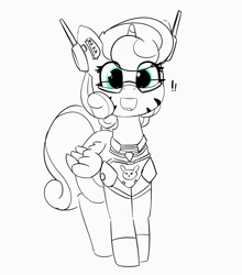 Size: 3070x3491 | Tagged: safe, artist:pabbley, imported from derpibooru, princess flurry heart, pony, clothes, cosplay, costume, cute, d.va, exclamation point, female, flurrybetes, happy, looking at you, nerd, nerdy heart, open mouth, overwatch, simple background, solo, transparent background, whisker markings