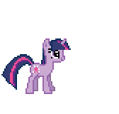 Size: 168x160 | Tagged: safe, artist:starsteppony, imported from derpibooru, twilight sparkle, pony, unicorn, animated, desktop ponies, female, mare, pixel art, simple background, sliding, solo, sprite, transparent background, unicorn twilight