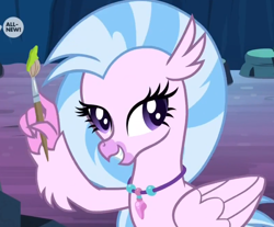 Size: 848x702 | Tagged: safe, imported from derpibooru, screencap, silverstream, hippogriff, uprooted, derp, female, solo