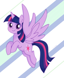 Size: 896x1100 | Tagged: safe, artist:ch-chau, imported from derpibooru, twilight sparkle, alicorn, pony, cute, female, flying, mare, smiling, spread wings, twiabetes, twilight sparkle (alicorn), wings
