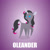 Size: 1280x1280 | Tagged: safe, artist:aha-mccoy, imported from derpibooru, oleander, classical unicorn, pony, unicorn, them's fightin' herds, cloven hooves, community related, female, leonine tail, oleander (tfh), pointy ponies, purple background, simple background, smiling, solo, unshorn fetlocks