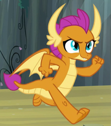 Size: 545x617 | Tagged: safe, imported from derpibooru, screencap, smolder, dragon, uprooted, cropped, dragoness, female, running, solo