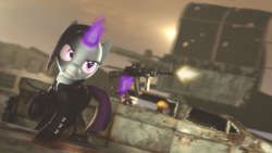 Size: 2920x1642 | Tagged: safe, artist:masterderp1, imported from derpibooru, oc, oc only, oc:hazy, pony, 3d, levitation, magic, solo, source filmmaker, telekinesis