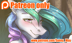 Size: 1672x1000 | Tagged: source needed, useless source url, safe, artist:sunny way, imported from derpibooru, princess celestia, alicorn, anthro, advertisement, artwork, blushing, cute, female, mare, patreon, patreon exclusive, patreon logo, patreon preview, paywall content, rcf community, smiling