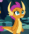 Size: 326x376 | Tagged: safe, imported from derpibooru, screencap, gallus, silverstream, smolder, dragon, uprooted, animated, cave of harmony, claws, cropped, dragoness, eyes closed, facepalm, fangs, female, frustrated, gif, horns, offscreen character, reaction image, smolder is not amused, solo focus, teenaged dragon, teenager, unamused