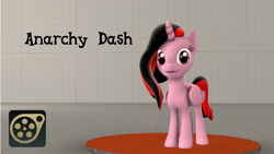 Size: 1441x810 | Tagged: safe, artist:bluestreambrony, imported from derpibooru, oc, oc only, oc:anarchy dash, alicorn, pony, .zip file at source, 3d, 3d model, alicorn oc, downloadable, request, solo, source filmmaker, source filmmaker resource, stage.bsp